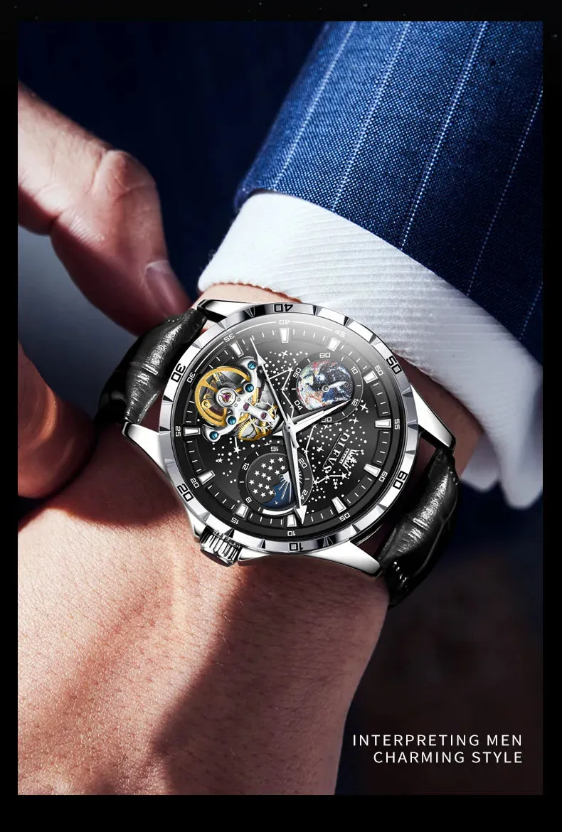 Constellios Moon Phase Mechanical Wristwatch