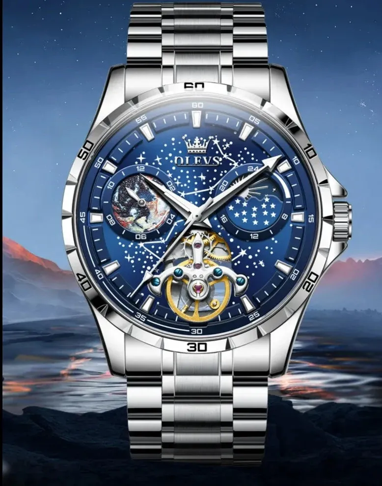 Constellios Moon Phase Mechanical Wristwatch