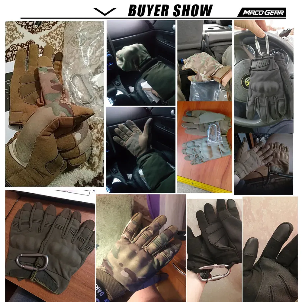 Cycling Equipment Tactical Touch Screen Gloves Riding Bike Full Finger Mittens Ski Moto Bicycle Fishing Antiskid Work Glove Men