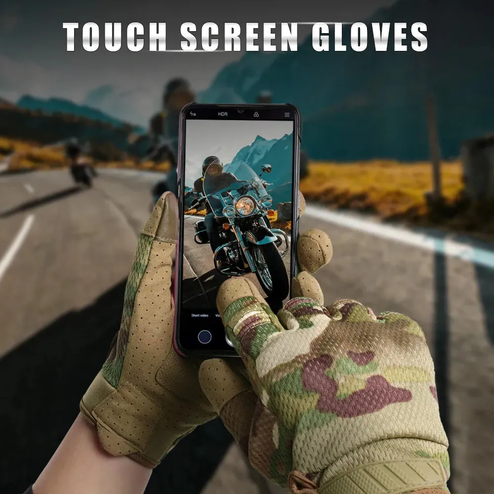 Cycling Equipment Tactical Touch Screen Gloves Riding Bike Full Finger Mittens Ski Moto Bicycle Fishing Antiskid Work Glove Men