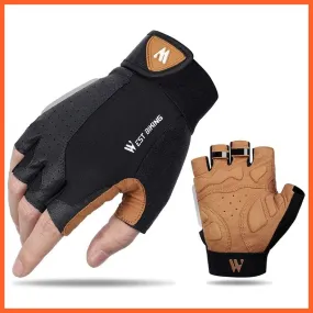 Cycling Half Finger Gloves | Men Women Gym Fitness Non-Slip Sports Gloves