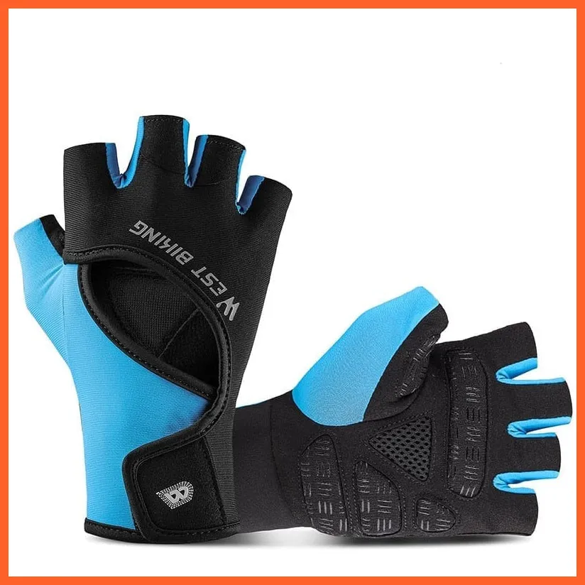 Cycling Half Finger Gloves | Men Women Gym Fitness Non-Slip Sports Gloves