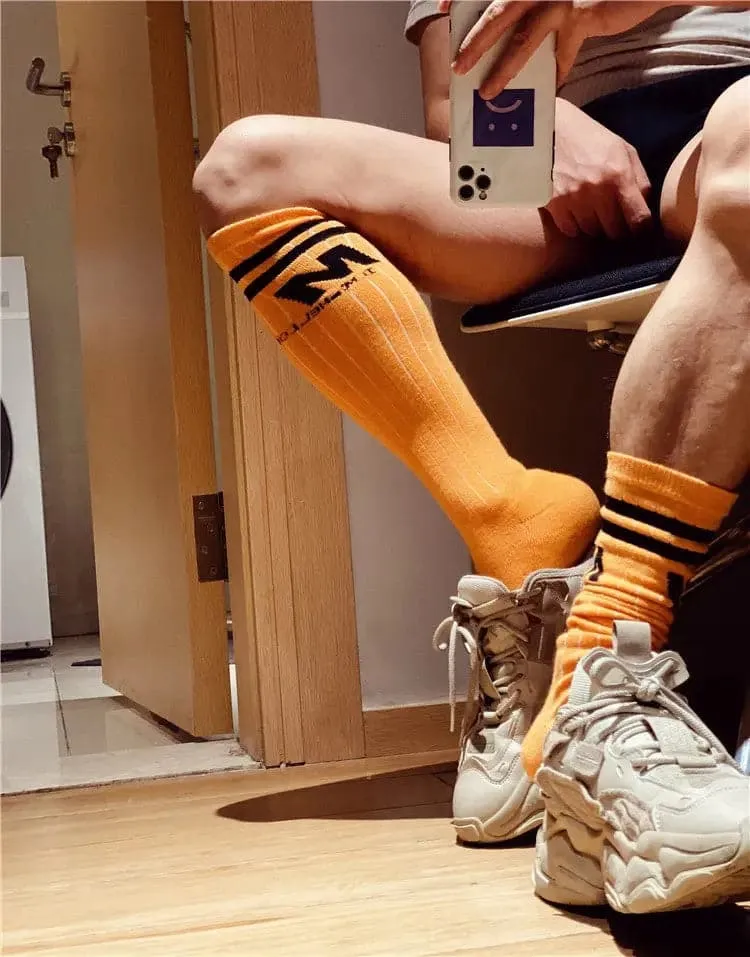 D.M Socks Men's Thigh High socks