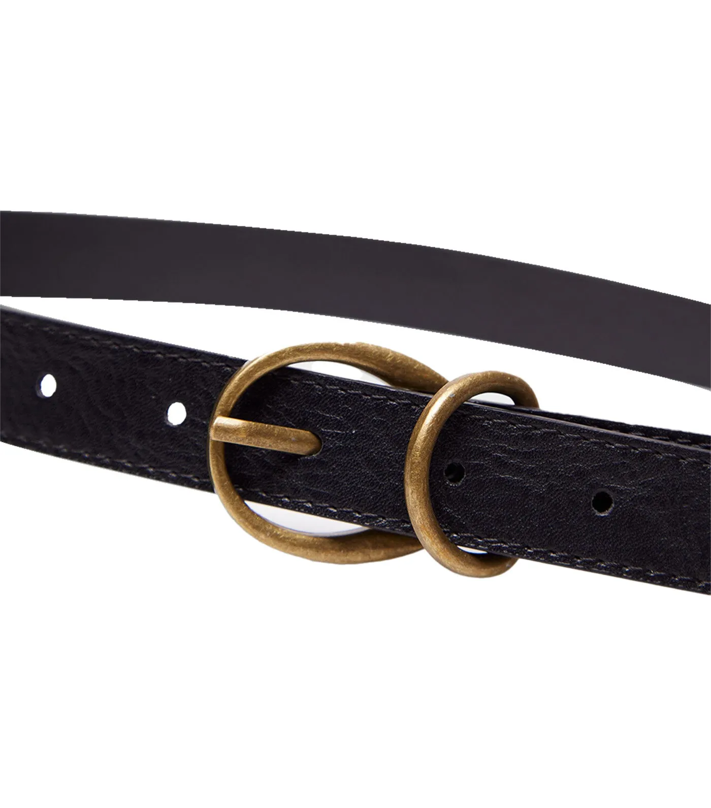 Double Buckle Belt Black