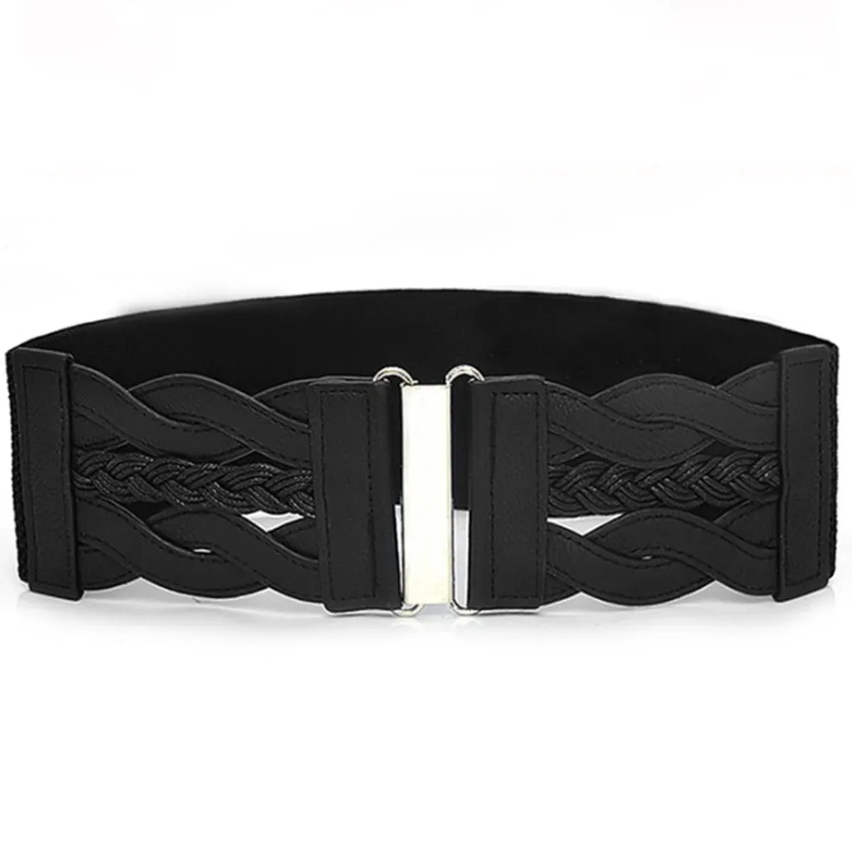 Elastic Woven Suede Belt for Ladies - Punk Style Party Accessory