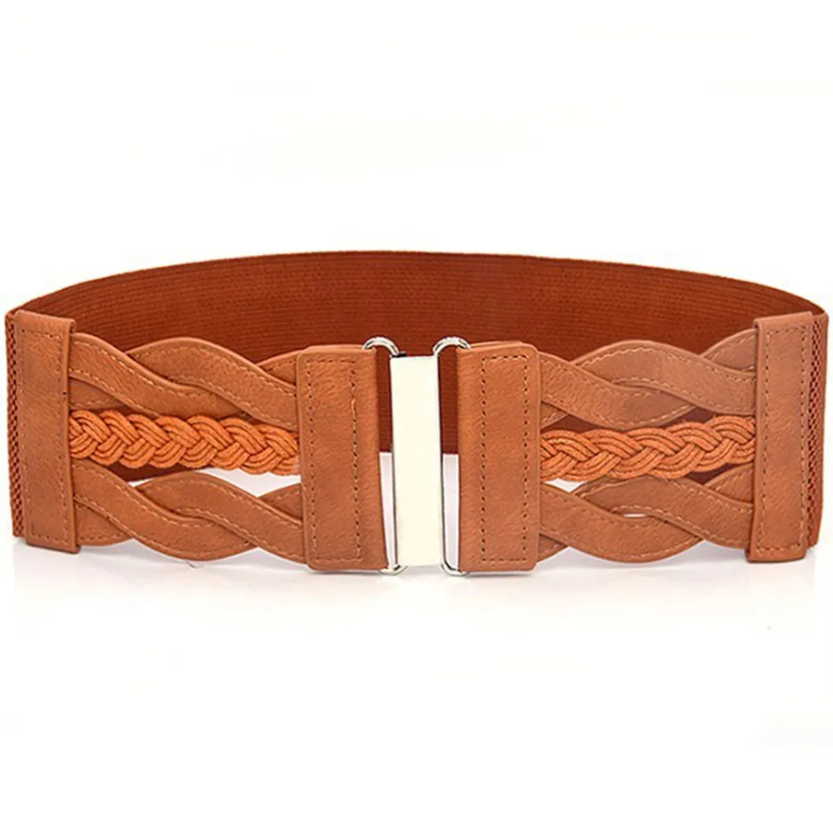 Elastic Woven Suede Belt for Ladies - Punk Style Party Accessory