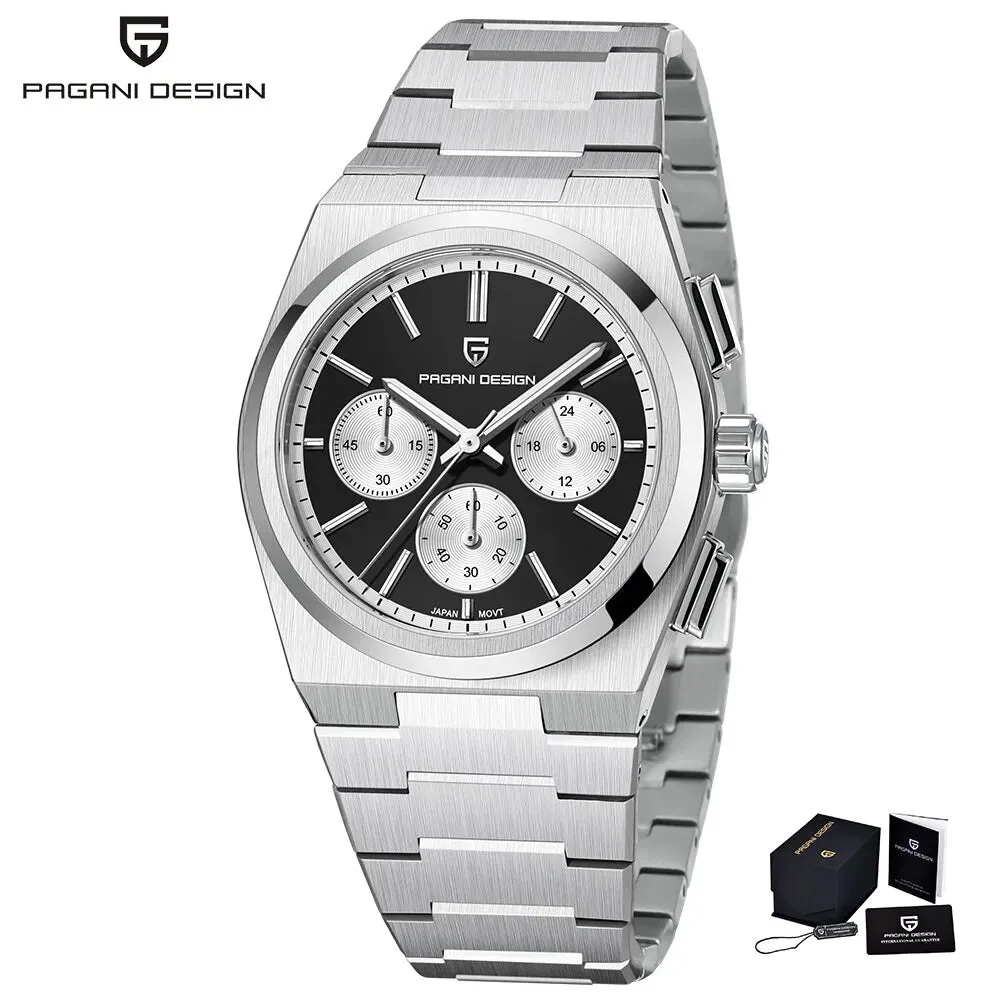 Elevate your wristwear with the PAGANI DESIGN Moon Quartz Watch—an embodiment of luxury, style, and precision.