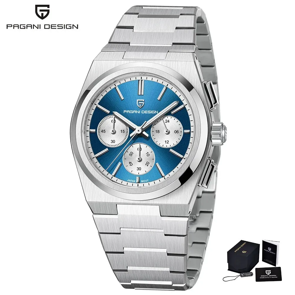Elevate your wristwear with the PAGANI DESIGN Moon Quartz Watch—an embodiment of luxury, style, and precision.