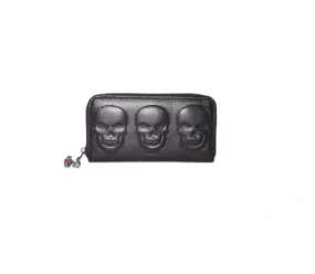 Embossed Skull Wallet