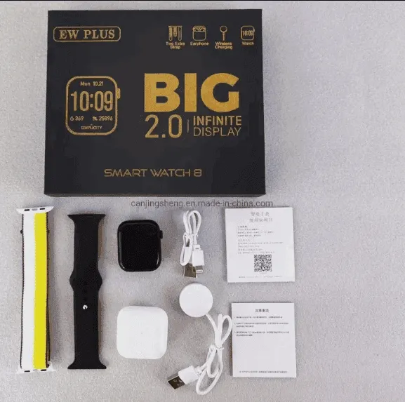 Ew Plus Series 8 Smartwatch TWS Earbuds 2 in 1