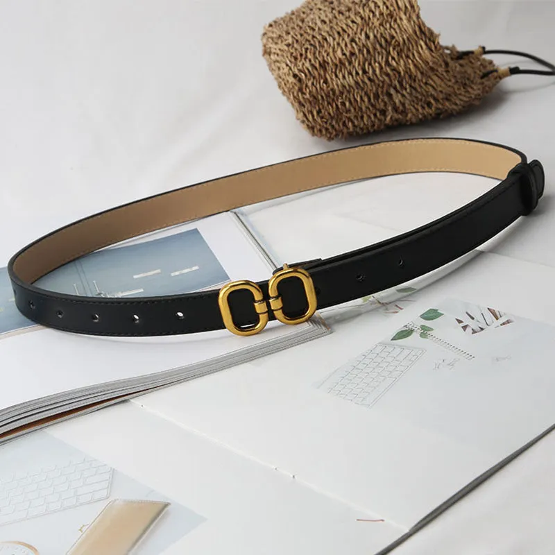 Fashion PU Leather Belt with Metal Buckle