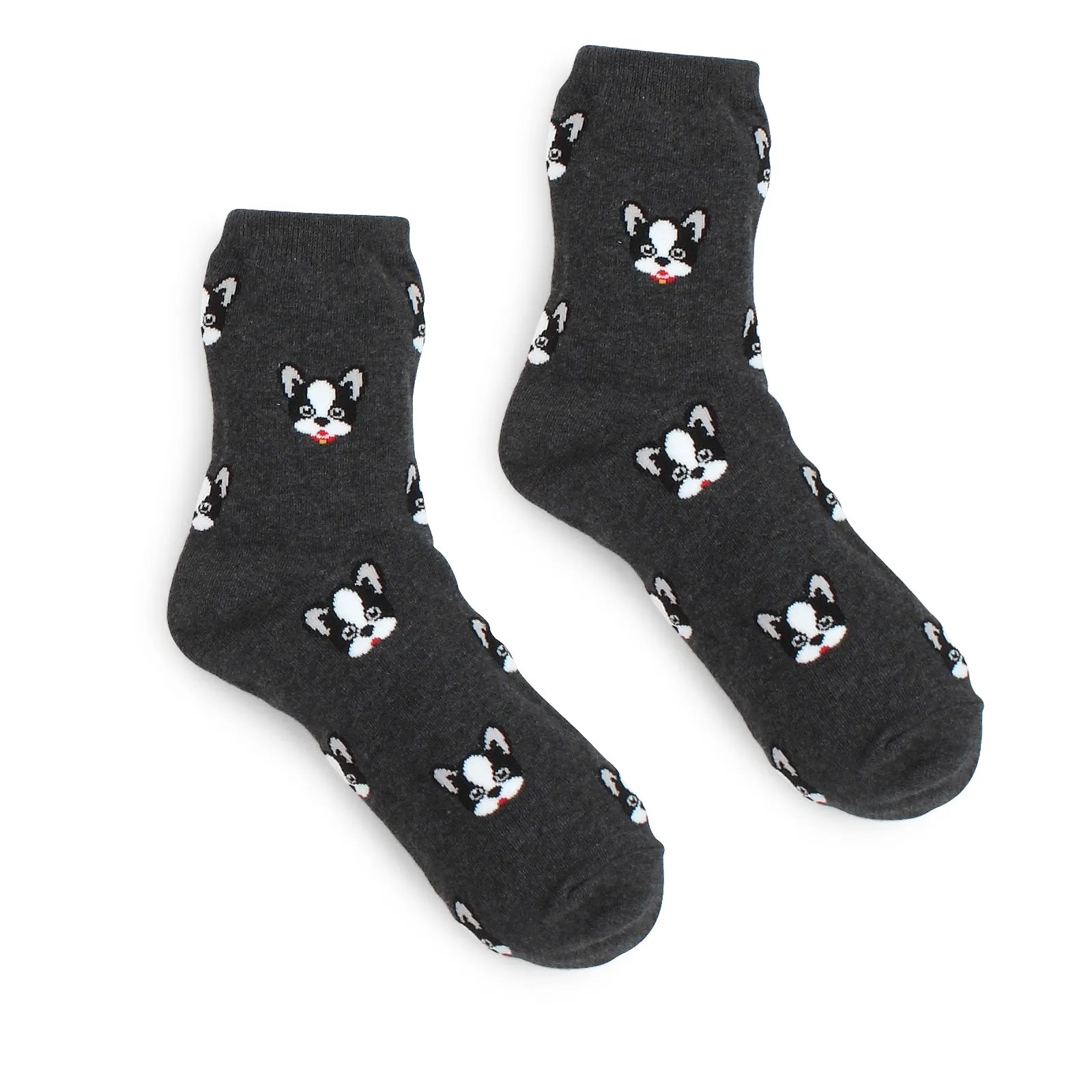 Favorite Casual Puppies Printed Crew Socks (4 pairs) GK14