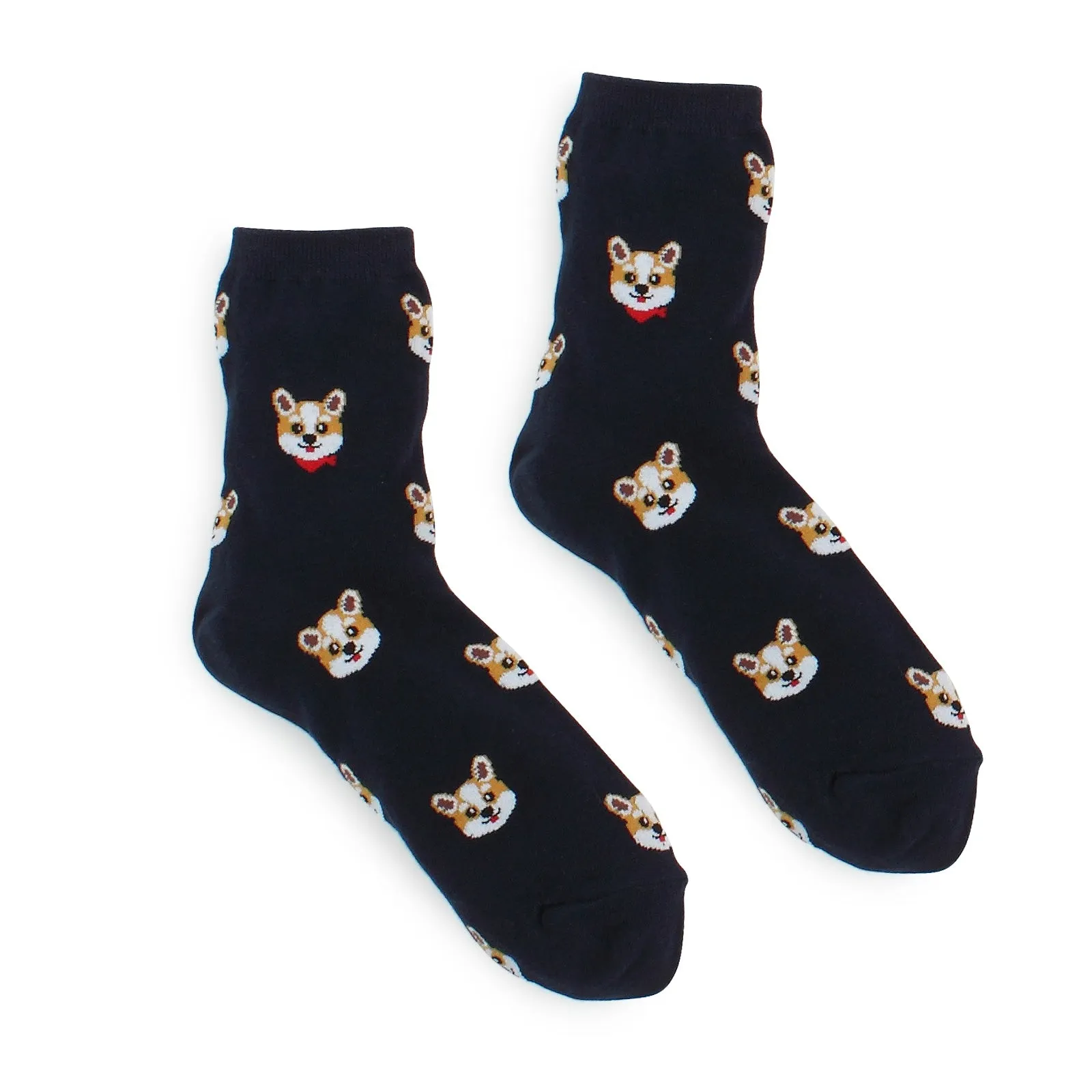 Favorite Casual Puppies Printed Crew Socks (4 pairs) GK14