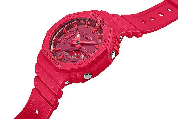 G-Shock Carbon Core Guard Slim Duo - Red - GA2100-4A