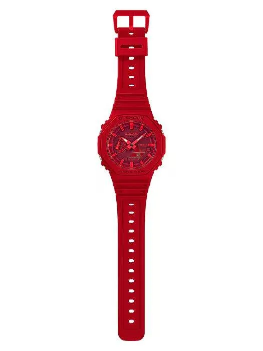 G-Shock Carbon Core Guard Slim Duo - Red - GA2100-4A