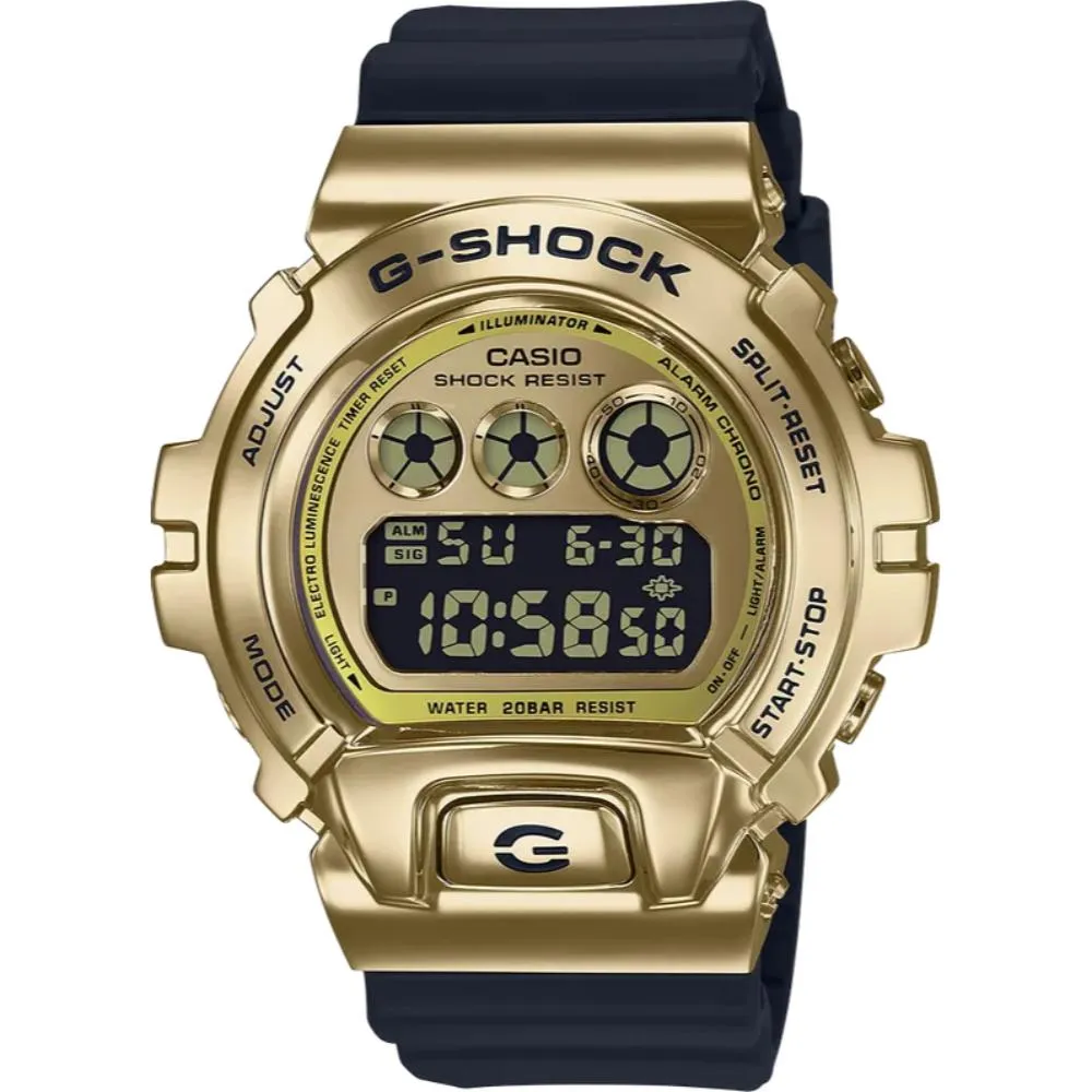 G-Shock GM6900G-9 Gold-Tone Watch - Gold Dial and Black Resin Strap