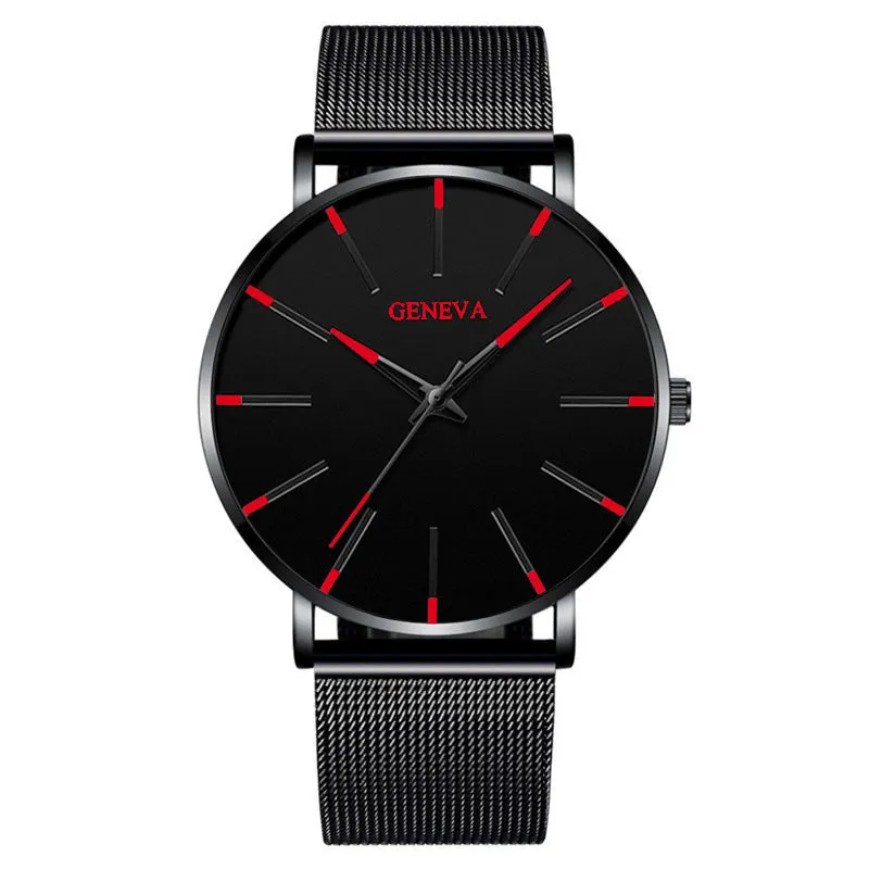 GENEVA Luxury Fashion Quartz Stainless steel Wrist watches