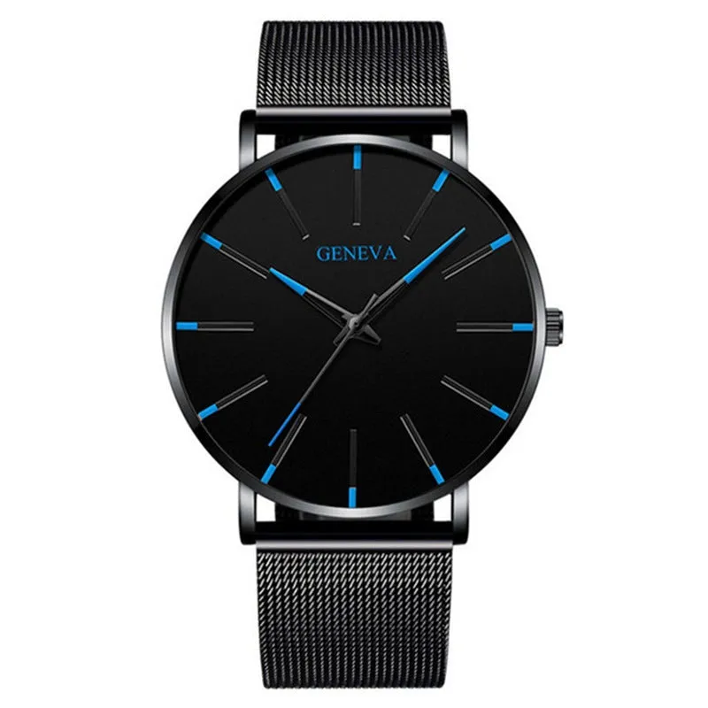 GENEVA Luxury Fashion Quartz Stainless steel Wrist watches