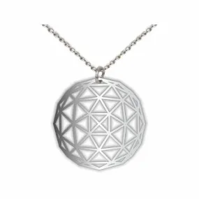 Geodesic Dome Pendant Necklace