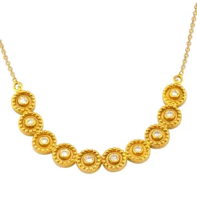 Geometric Circle Row Necklace
