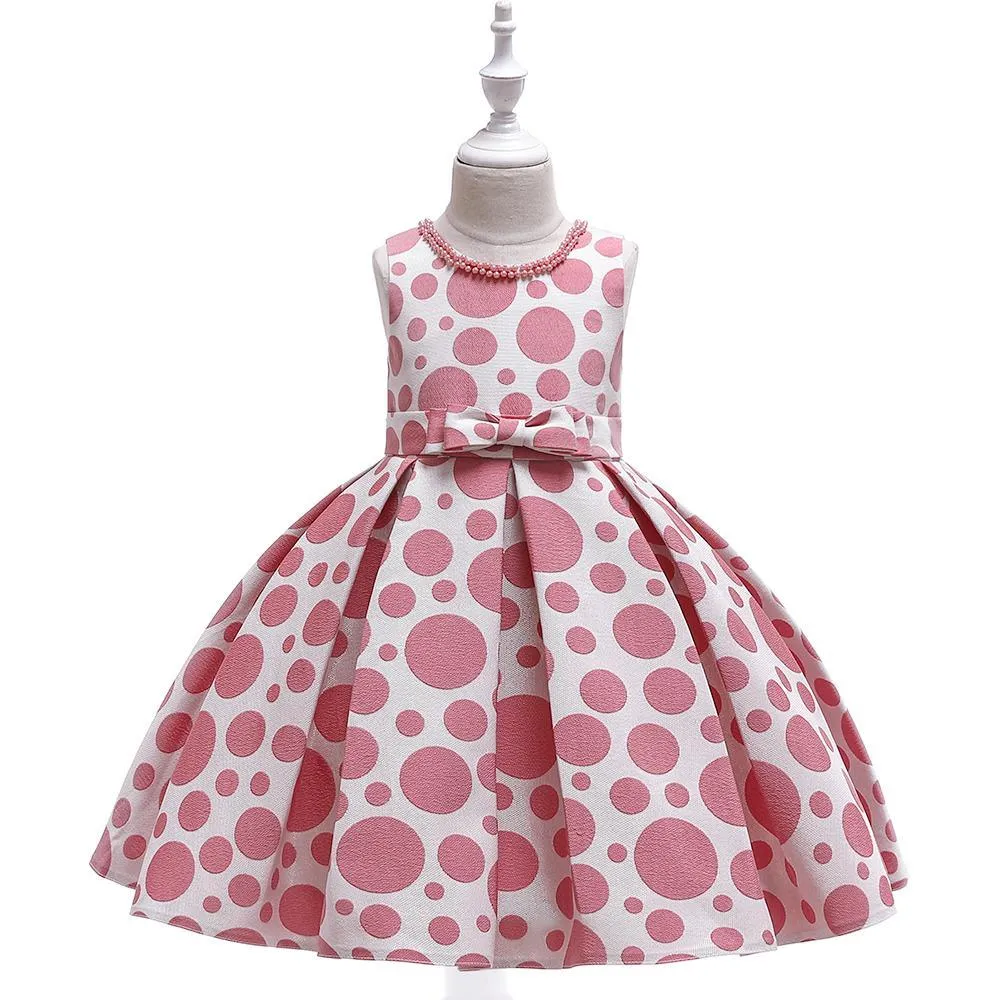Girl Polka Dot Bow Tutu Princess Dress