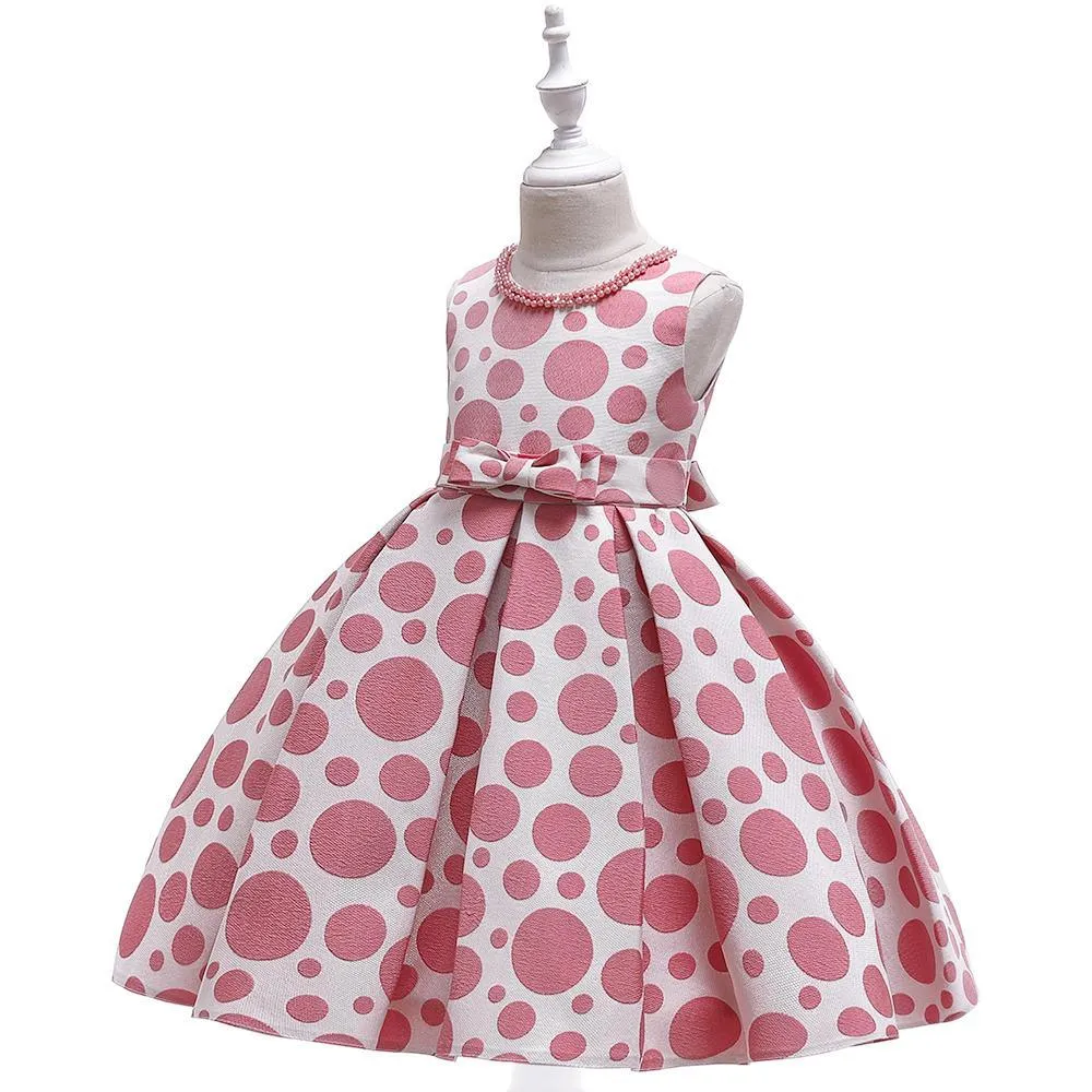 Girl Polka Dot Bow Tutu Princess Dress
