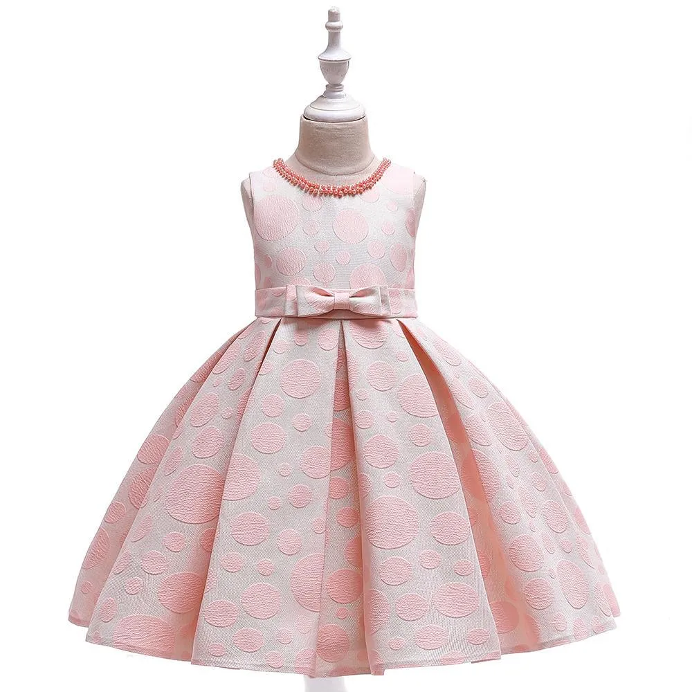 Girl Polka Dot Bow Tutu Princess Dress