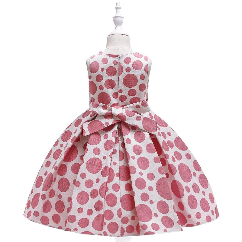Girl Polka Dot Bow Tutu Princess Dress