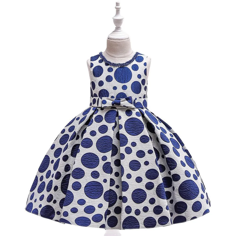 Girl Polka Dot Bow Tutu Princess Dress