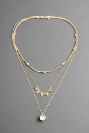 Girls Gold Layered Necklace