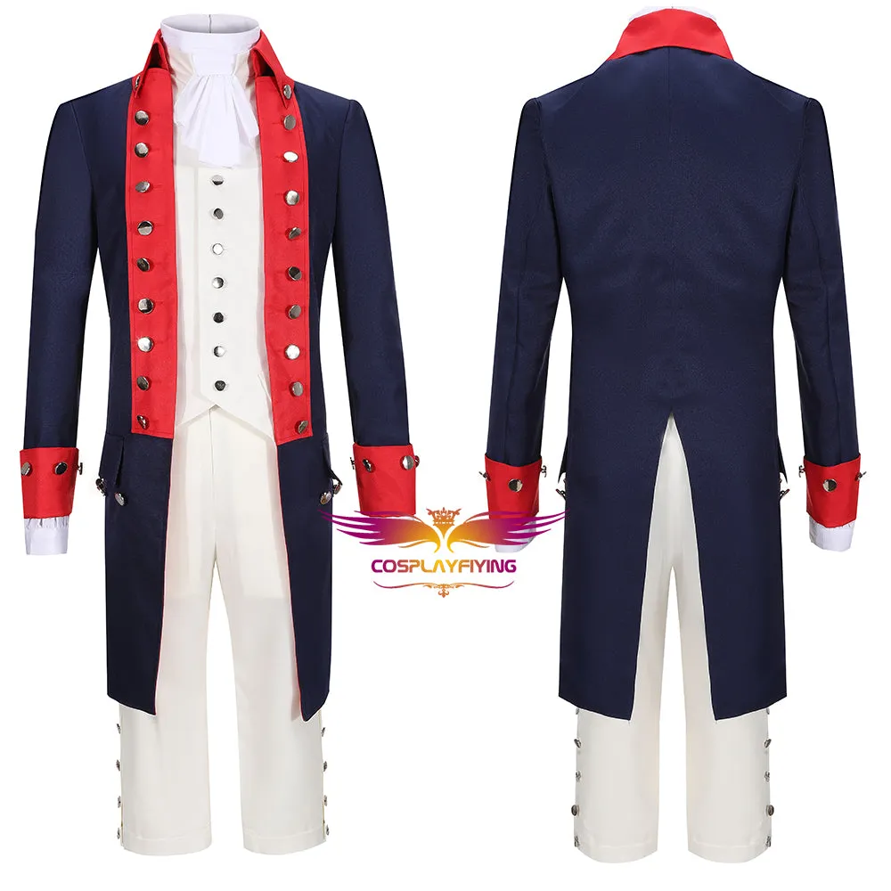 Hamilton Musical Alexander Hamilton Red Stage Uniform Concert Cosplay Costume Carnival Halloween Version B