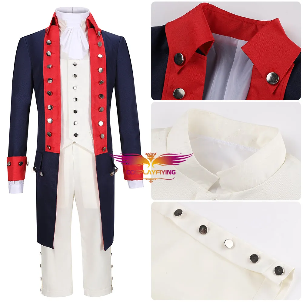 Hamilton Musical Alexander Hamilton Red Stage Uniform Concert Cosplay Costume Carnival Halloween Version B
