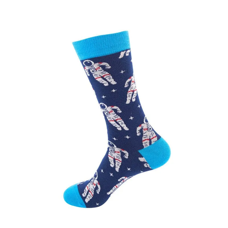 Happy Bright Abstract Socks