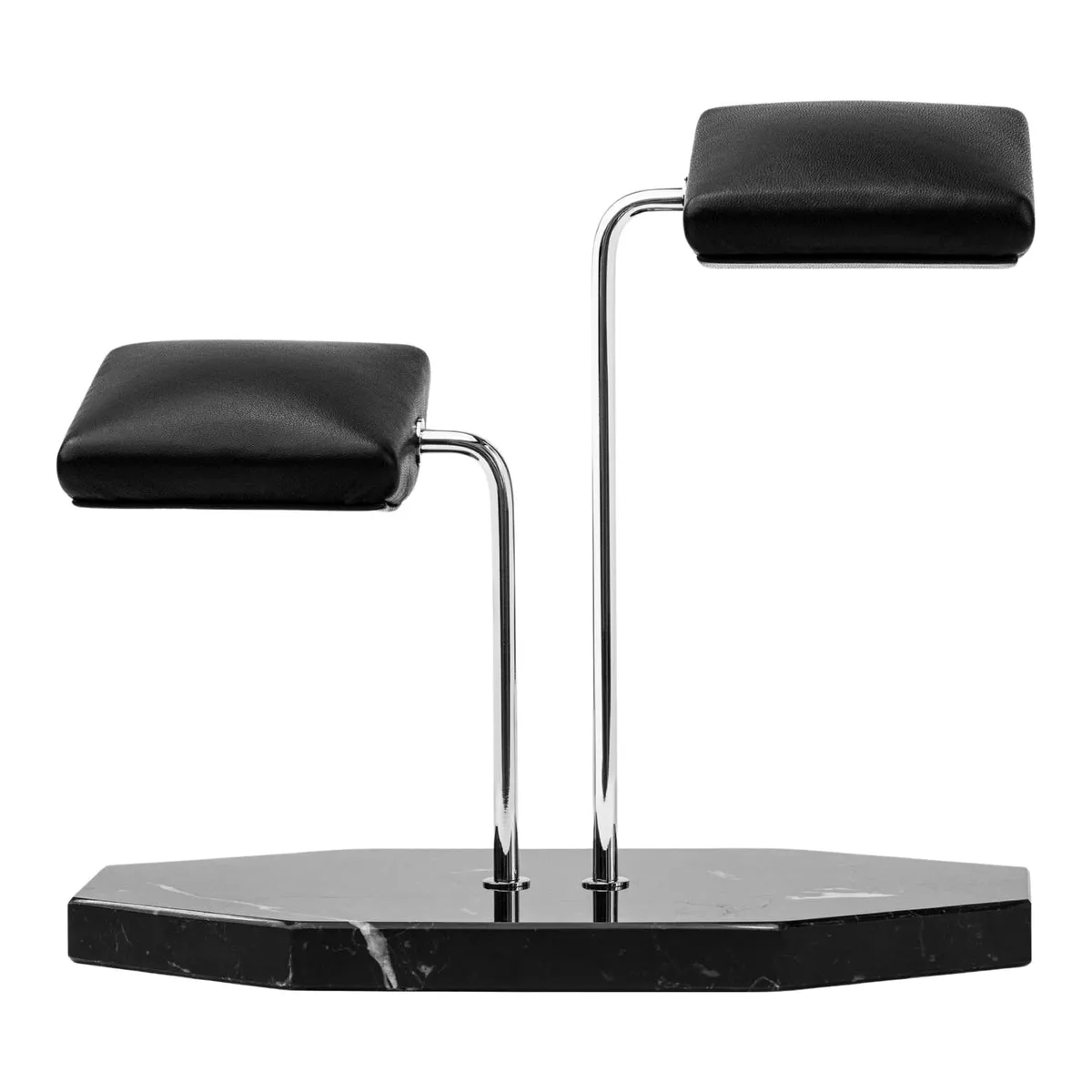 Hexagonal Luxury Watch Stand - Double Cushion - Black