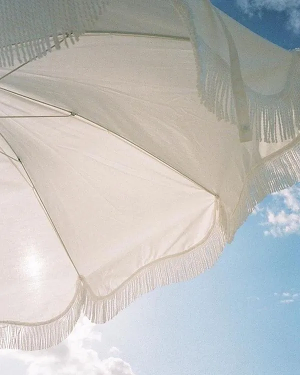 HOLIDAY BEACH UMBRELLA-ANTIQUE WHITE