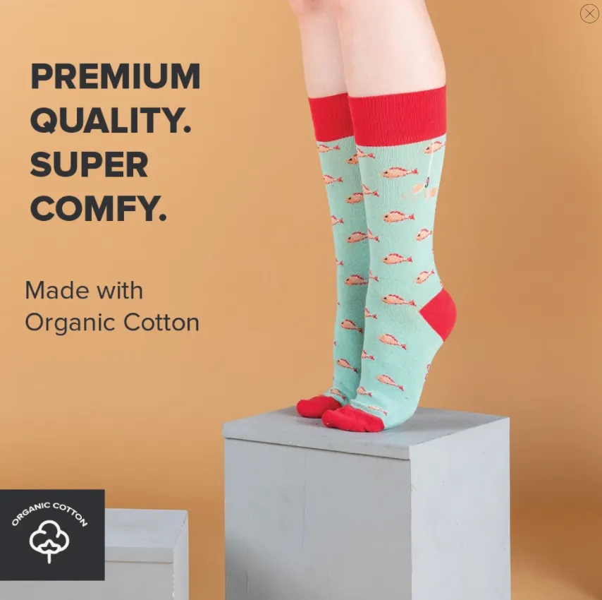 Hooked Socks Crystal Clear