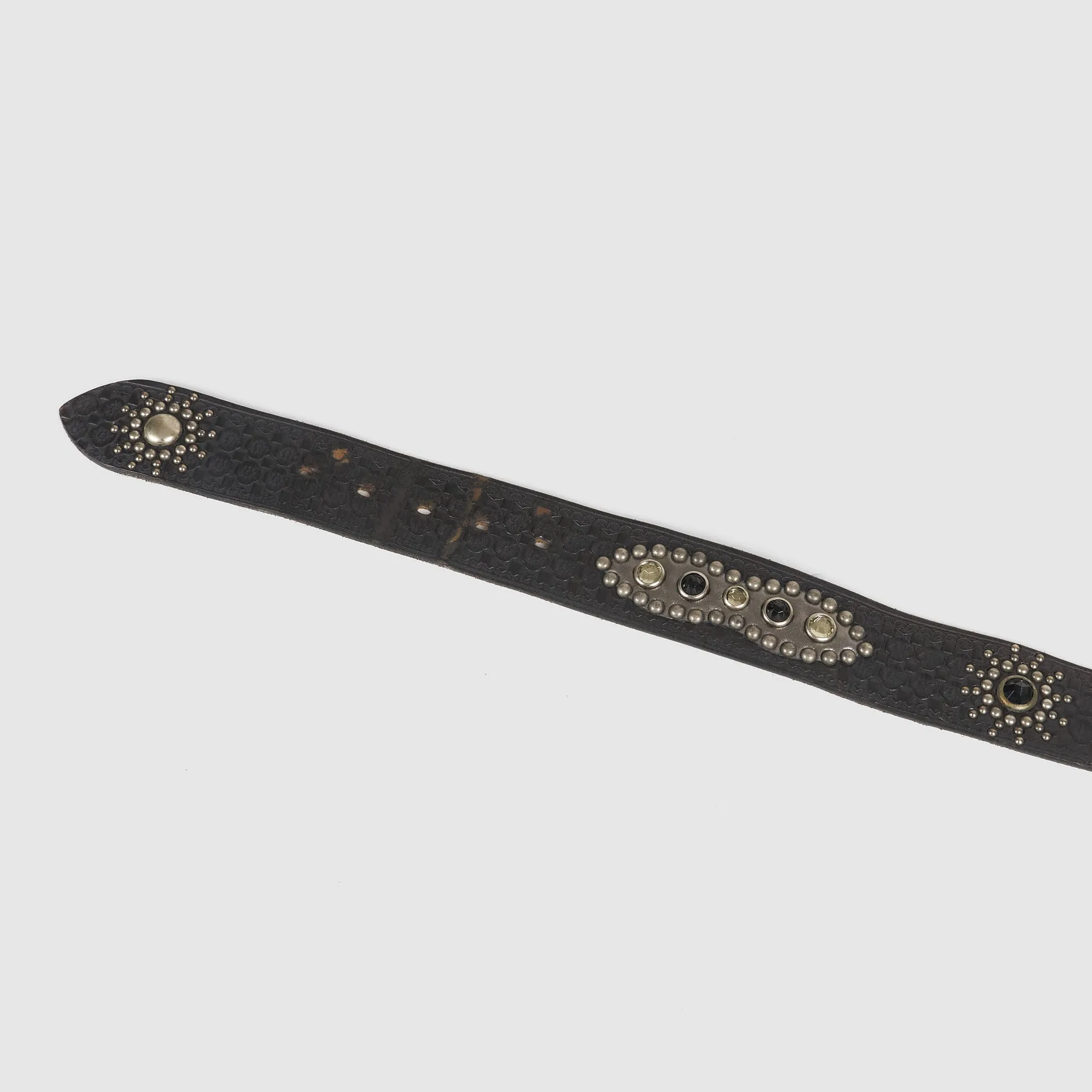 HTC Antique Leather Belt with Studs