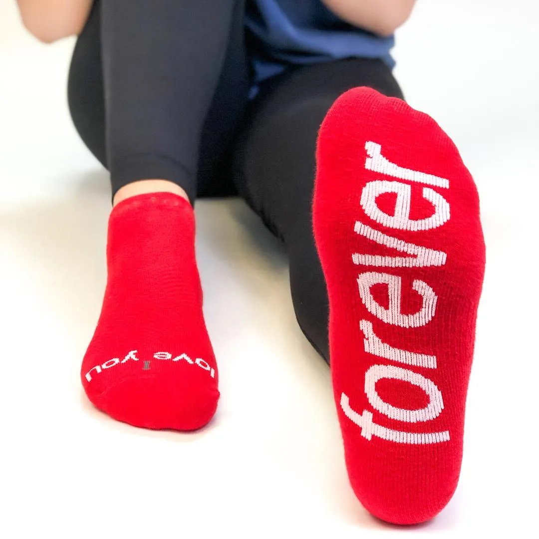 I love you - forever™ red low-cut socks