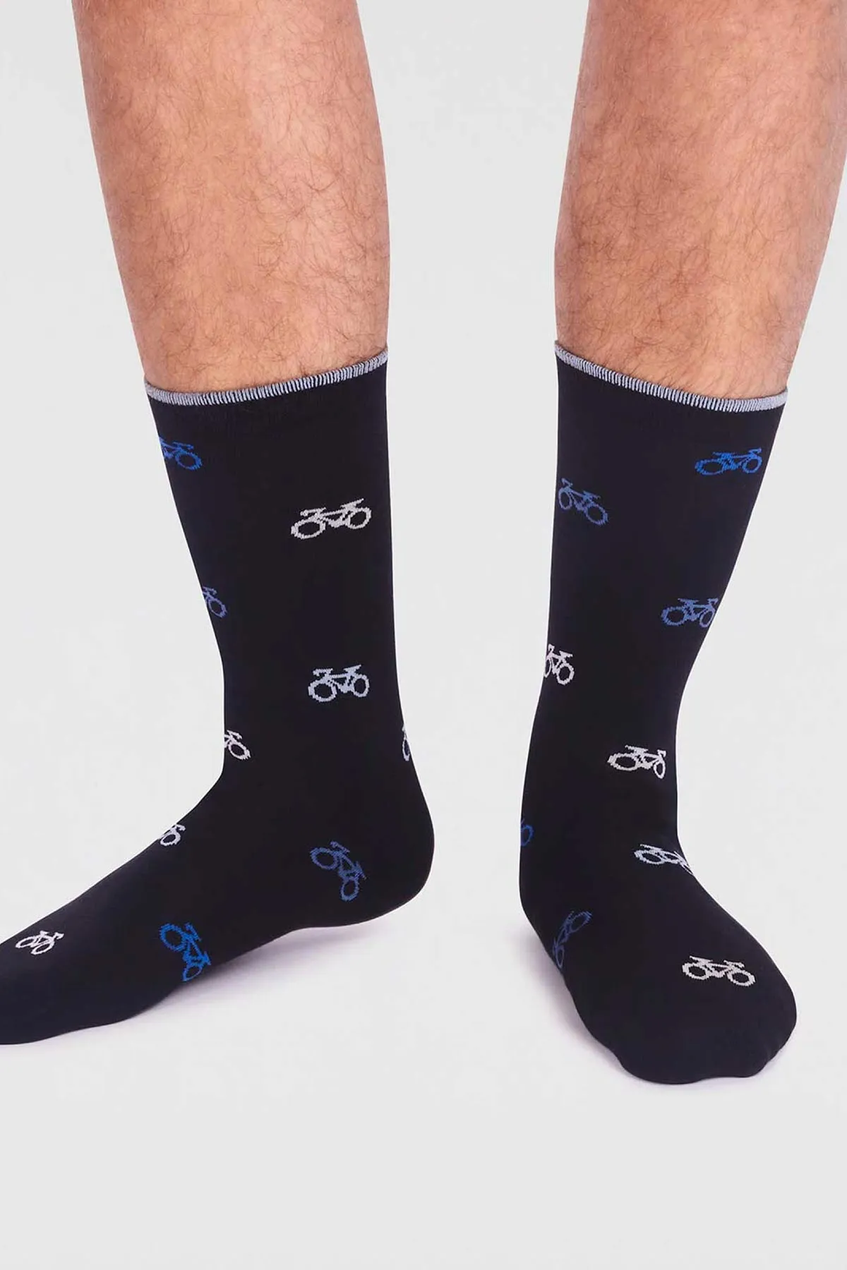 Idris Bamboo Bike Socks In Black