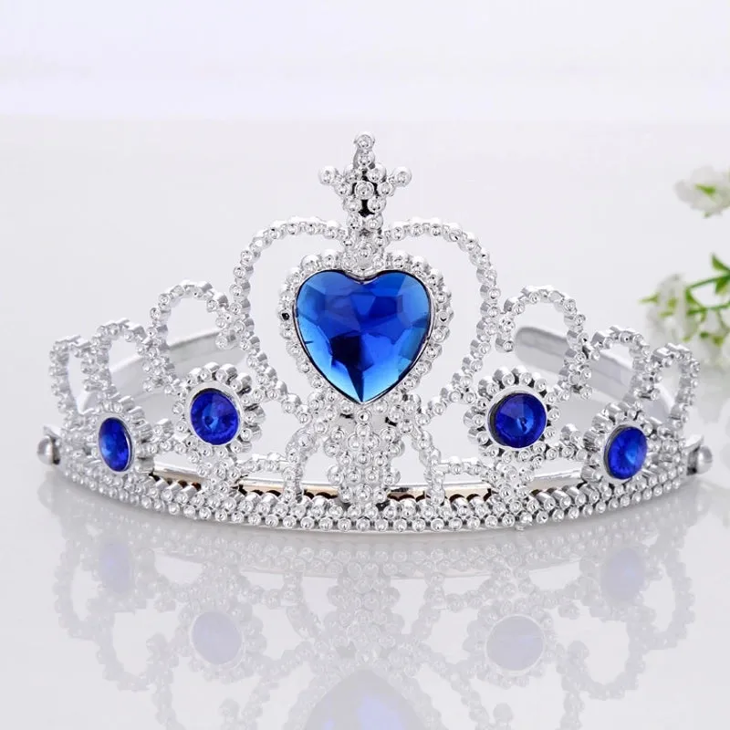 In Stock Children's Headdress Crown Frozen  Plastic Princess Crown Magic Stick Headband Headband Wholesale