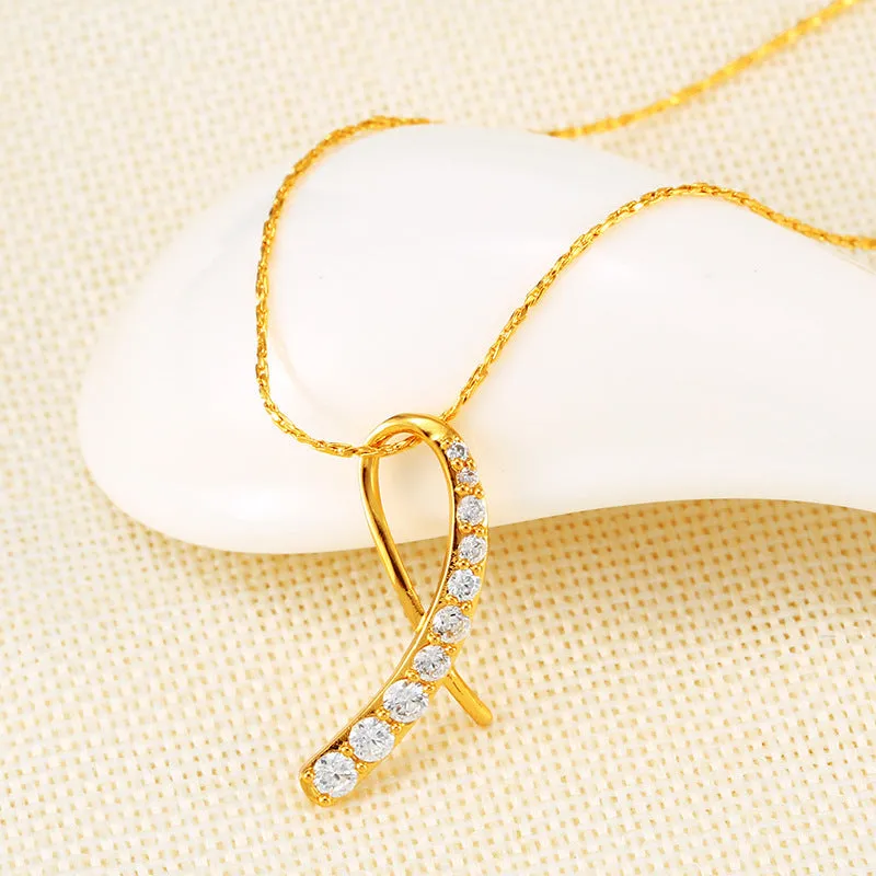 Jewelry simple geometric personality clavicle chain cold style necklace plated 24k gold American fashion necklace