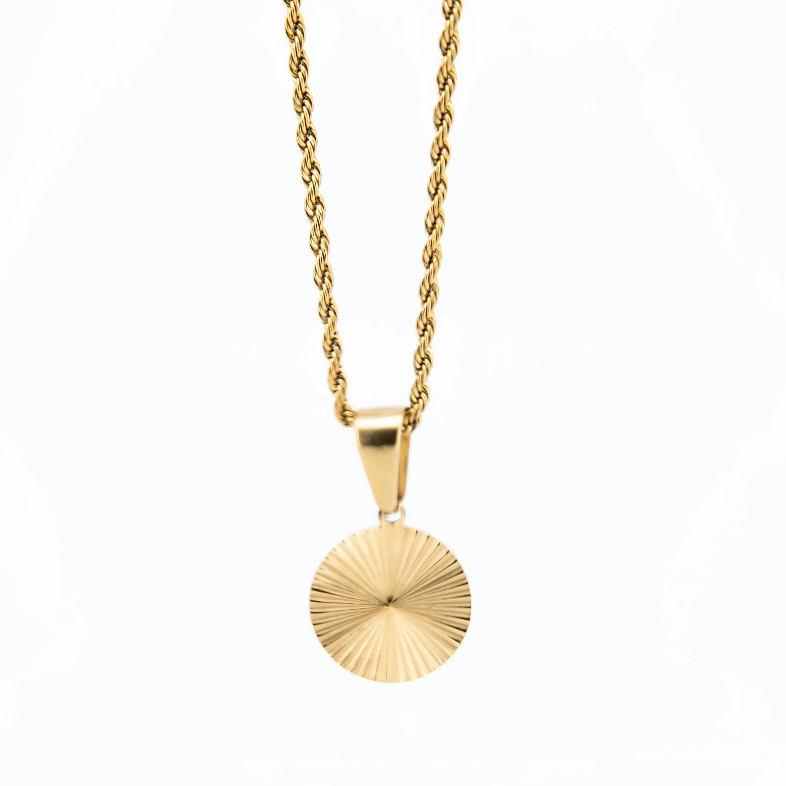 Jiraiya Disc Pendant with Chain Necklace