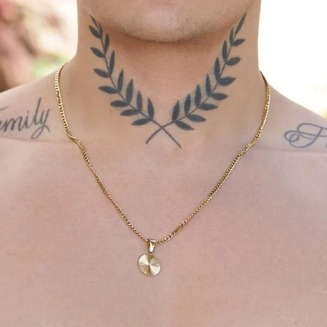 Jiraiya Disc Pendant with Chain Necklace