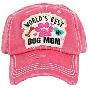 KBV-1362 Worlds Best Dog Mom Hot Pink