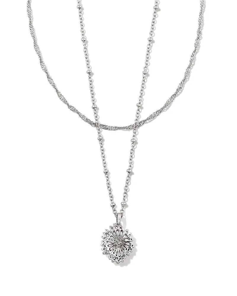 Kendra Scott  Brielle Multi Strand Necklace Silver