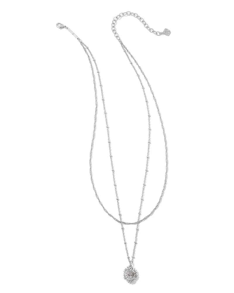 Kendra Scott  Brielle Multi Strand Necklace Silver