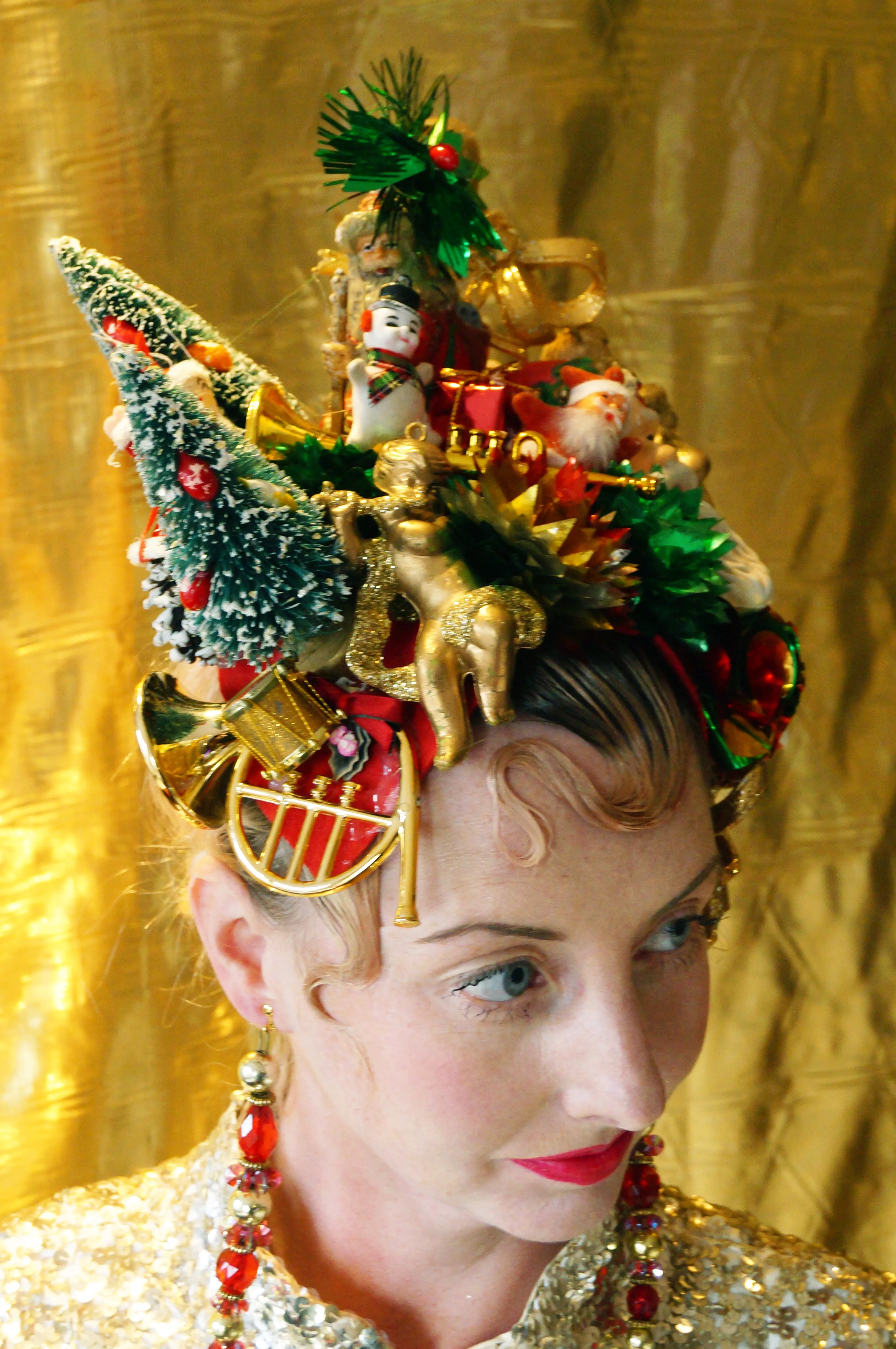 Kitsch Collection Vintage Traditional Christmas Baubles Headpiece