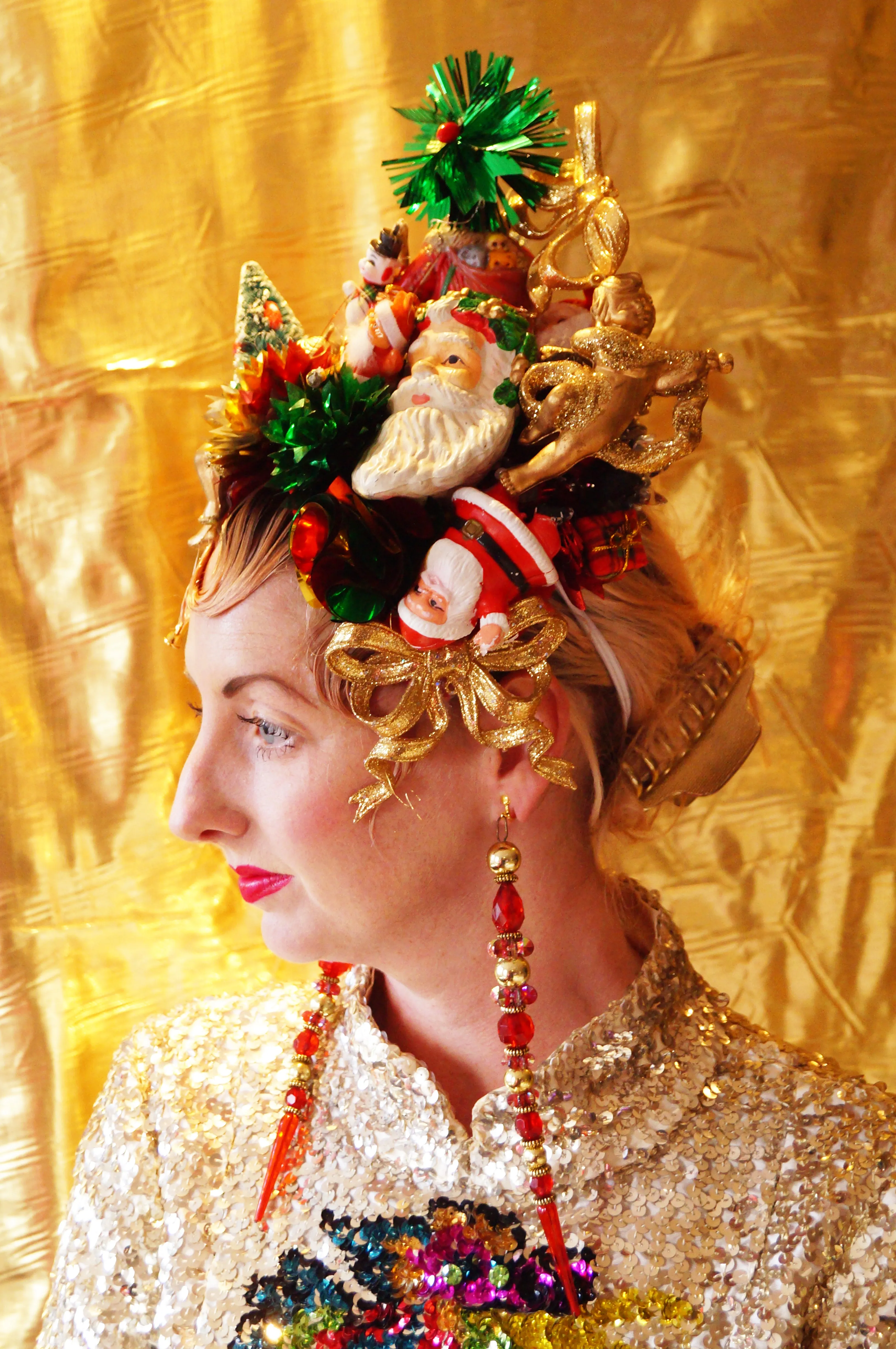Kitsch Collection Vintage Traditional Christmas Baubles Headpiece