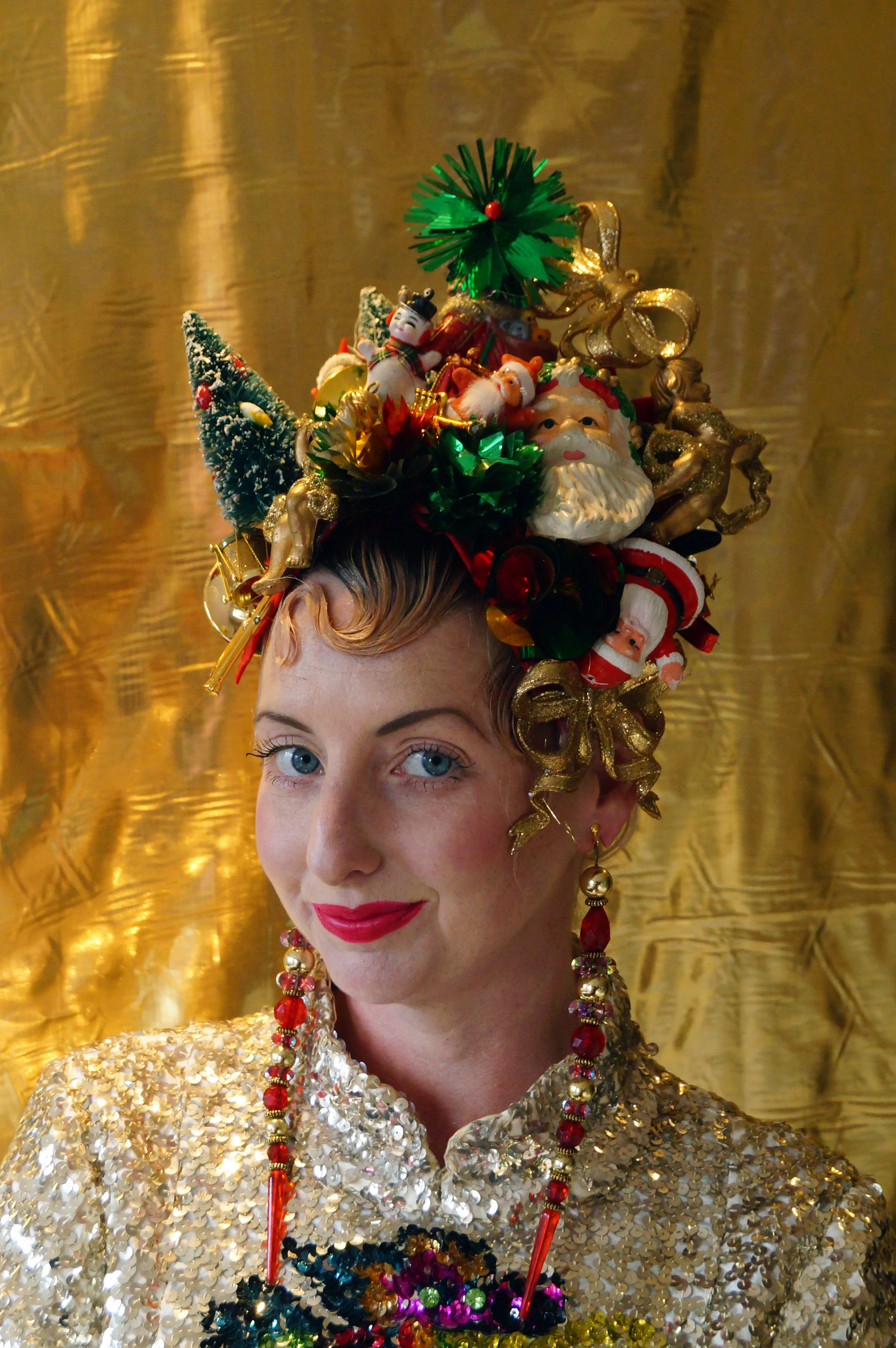 Kitsch Collection Vintage Traditional Christmas Baubles Headpiece