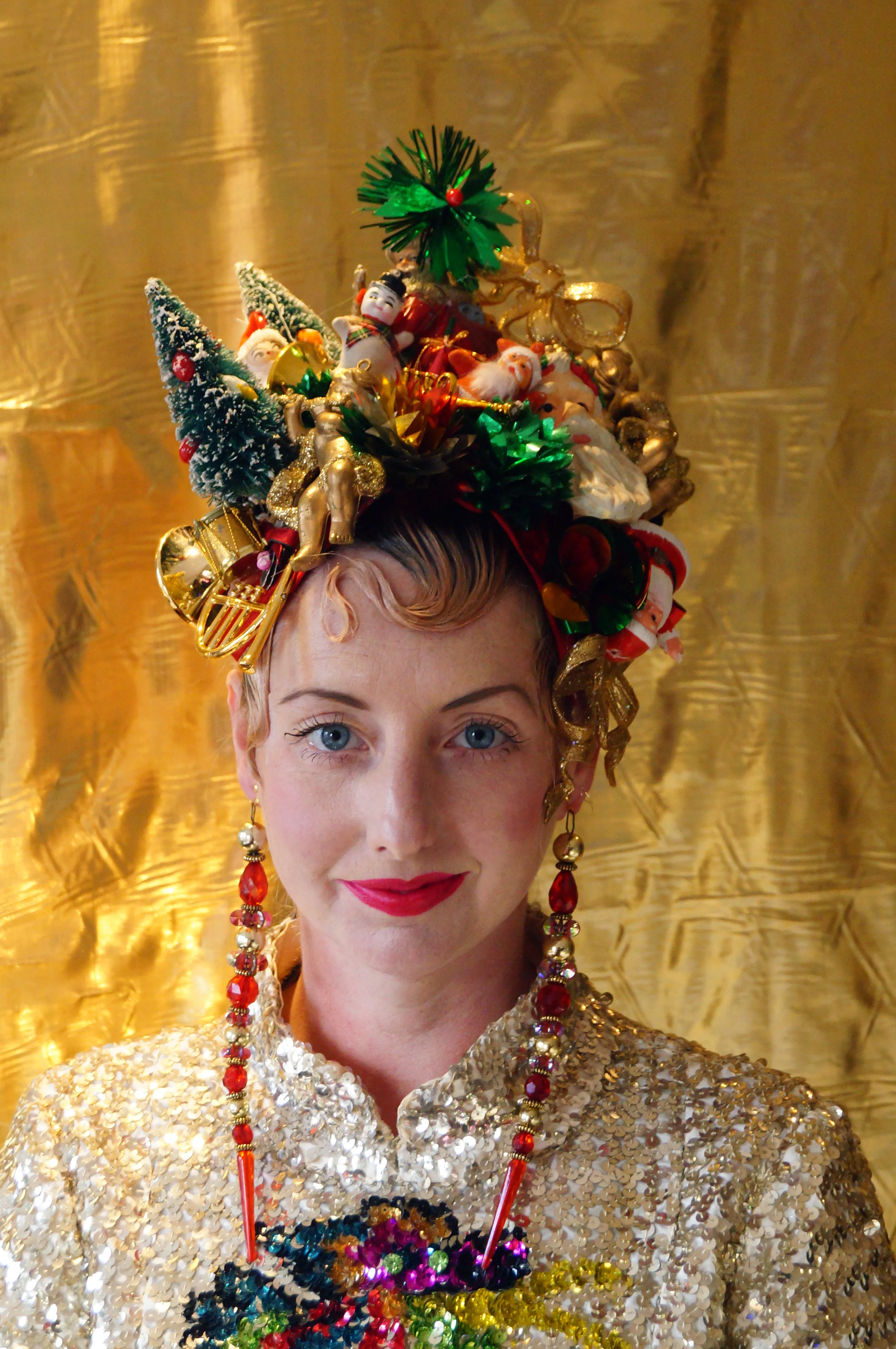 Kitsch Collection Vintage Traditional Christmas Baubles Headpiece